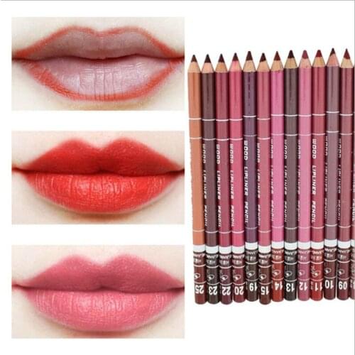 Waterproof Lip Liner Pencil 15CM 28 Colors Womens Professional Long Lasting Lip liner pencil 1pcs