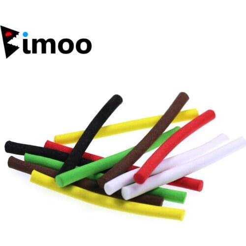 12pcs/pack Terrestrial Fly Tying Parachute Post Foam Cylinder for Boobie Dry Fly Tying Stimulator Grass Hopper Beetle Spider Fly