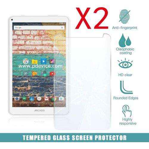 2Pcs Tablet Tempered Glass Screen Protector Cover for Archos 70c Neon Anti-Screen Breakage Screen HD Tempered Film
