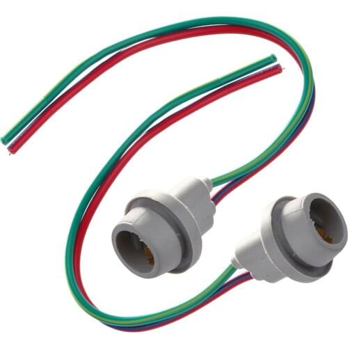 2 Pcs W5W T10 Rubber Glass Base Parking Light Parking Light Socket W3W T10 W5W - W2,1X9,5D for pkw, kfz, 5Watt, 3Watt #0205