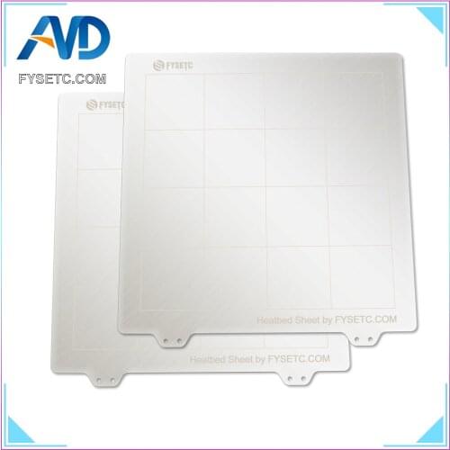 2pcs New 235 * 235mm Spring Steel Sheet Heat Bed Platform Flexible Artificial Model For Ender-3 CR-20 3D Printer Parts