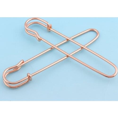 5pcs Rose gold Safety Pin Laundry Pins Kilt Pins Brooch Pin Back Jumb Metal Pins for garment Shawl Pins DIY Sewing Accessory