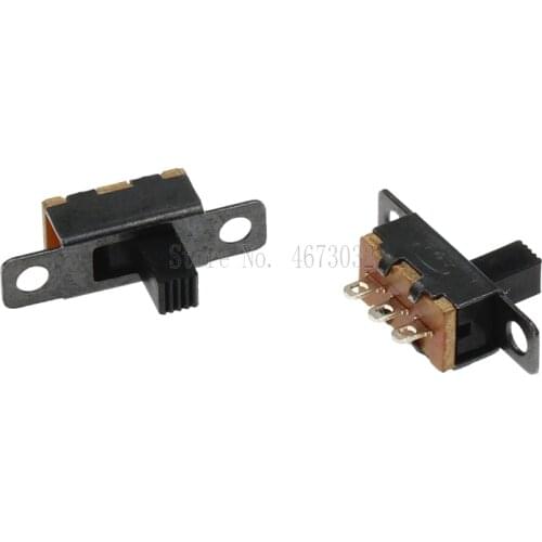 500Pcs SS12F15 SS12F15VG4 Toggle Switch 3PIN 1P2T Slide Switch Handle High 4mm 1P2T Lever Type Switch SS12F15G4 3PIN