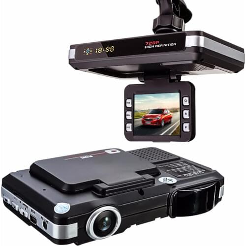2in1 5MP Car DVR Recorder+Radar Laser speed Detector Trafic Alert