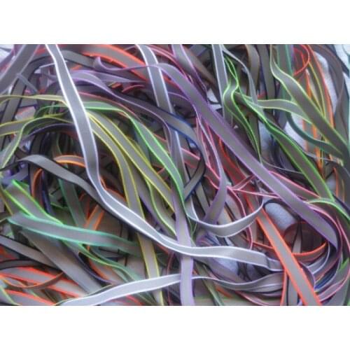 Free shipping 10mm fashion cool reflective shoelace 18 colors for option wholesale and retail