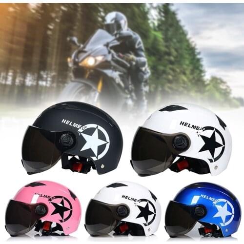 Electric Motor Car Helmet Scooter Bike Open Face Half Baseball Cap Anti-UV Safety Hard Hat Bicycle Helmet Adjustable Car