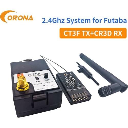 Corona 2.4GHz CT3F CR3D CR4D CR6D CR8D V2 DSSS Compatible FUTABA 3PK 3PM 7U 8U 8J 9C 9Z Optic6 Eclipse7 WFT09 WFT08 C18 C28