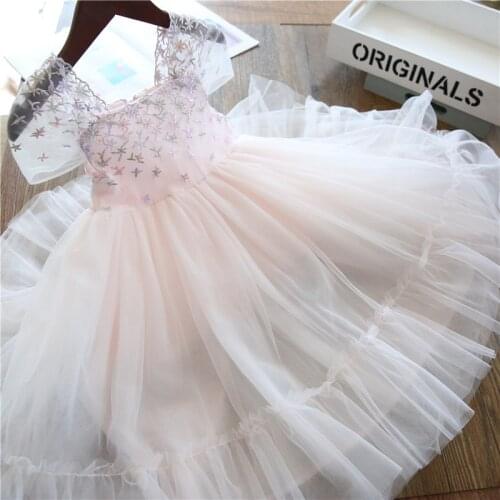 Children Dress Kids Girl Sleeveless Lace Flower Print Cotton and Linen Floral Vestido Baby Girl Spring Summer Dresses for Girls