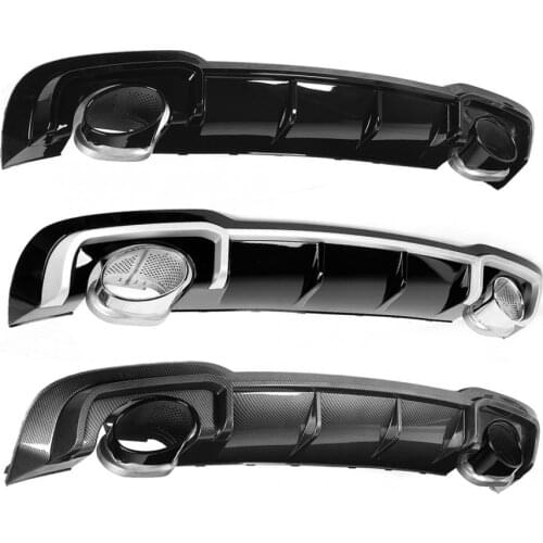 For RS3 Rear Bumper Diffuser Lip with for ABT Exhaust Tip Fit for Audi A3/S3 8V 2017 2018 2019 2020