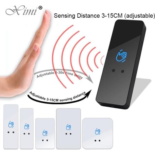 Access Control Exit Button Release Exit Switch No Touch Infrared Exit Button Door Sensor Switch