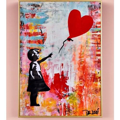 Graffiti Art Life Funny Artwork Canvas Art Posters and Print Banksy Canvas Art Paintings on The Wall for Home Decor Pictures