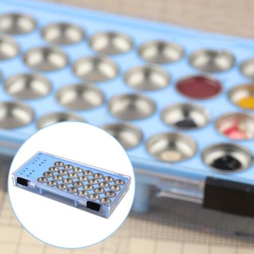 Modeling Tool Paint Palette Case Watercolor Paint Palette Case Blue Plastic