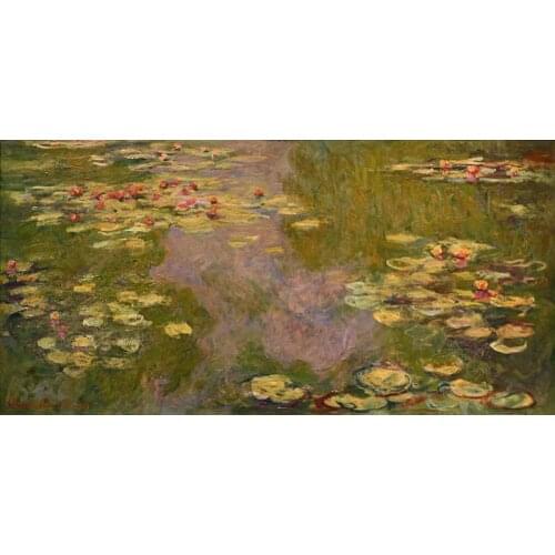 Claude Monet Water Lily paintings reproduction for home decoration,50*60cm