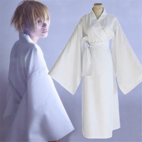 Noragami Yukine Costume White Kimono Yukata Hot Anime Cosplay Halloween Costume For Women Japan Traditional Clothing