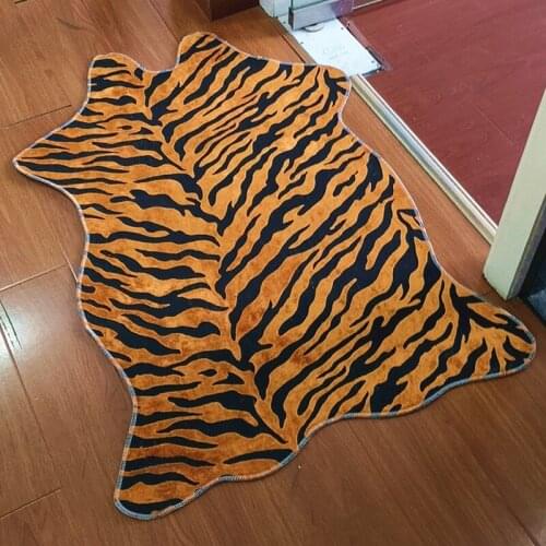 Leopard Printed Tiger Grain Carpet Door Kitchen Non-Slip Living Room Bedside Sofa Tatami Mat