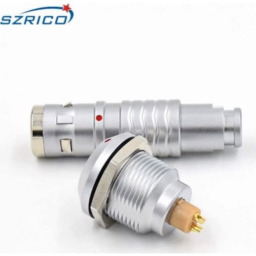 0K FGG EGG IP68 Waterproof Connector 2 3 4 5 6 7 9 pogo Pin connector Male female socket Circular Electronic Connector