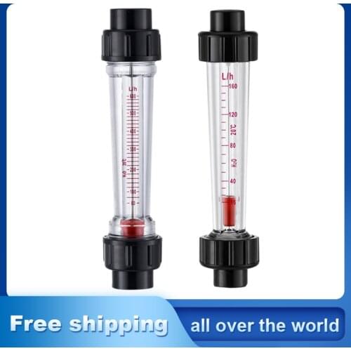 LZS-15 Flow Meter Plastic Tube Liquid Water Rotameter Flow Measuring Instruments DN15 Water Testing Meter Tube 200mm Or 280mm