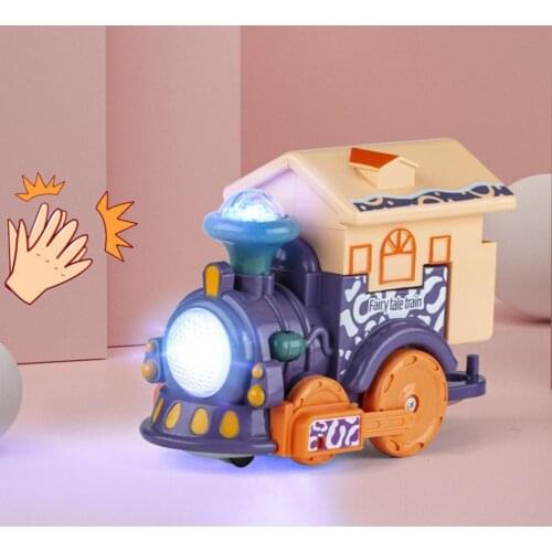 Little Train Toy Long-lasting Portable Drop-resistant Creative Little Train Toy for Home