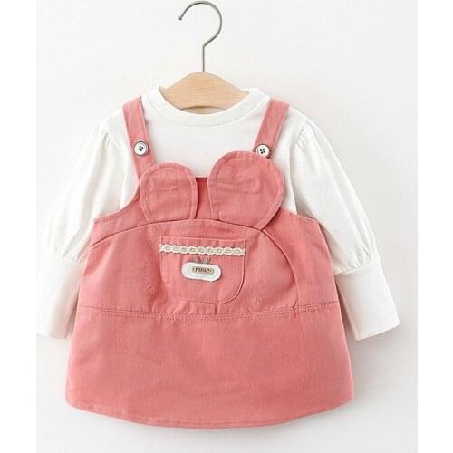 Menoea Autumn Children Clothes for Girls Infant Lace Long Sleeve Dress 2Pcs Set Kids Party Dresses Toddler Princess Fall Dress