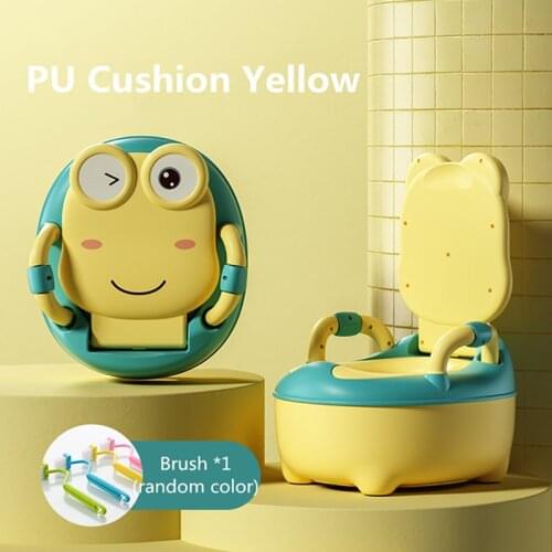Washable Baby Potty Plastic Children Pot Infant Training Seat Cute Baby Portable Toilet Safe Chair Comfortable Backrest