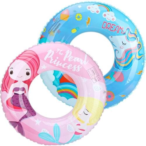 Inflatable Swimming Ring Safe Pool Float Summer Outdoor Fun Activitives Beach Party Cute Shape Kids Adults Swimming Circle