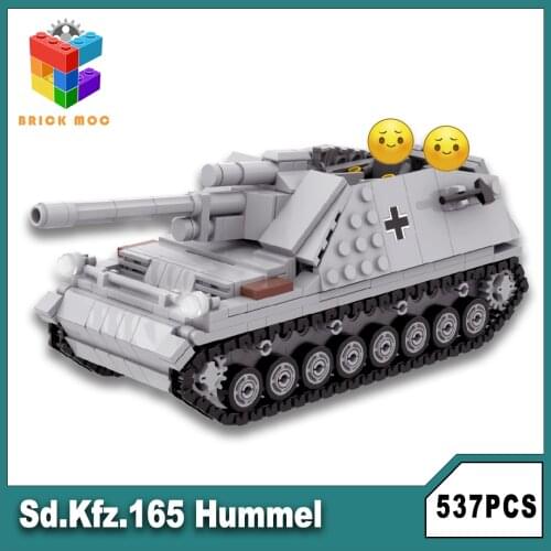 German Hummel Building Block Set Military Puzzle Assembly Model Army War Soldie rToys Gifts For Children Kids