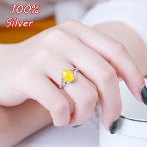 5*7MM 6*8MM 7*9MM 925 Sterling Silver Color Ring Setting Oval Cabochon Base Adjustable Blanks Supplies for Jewelry Making
