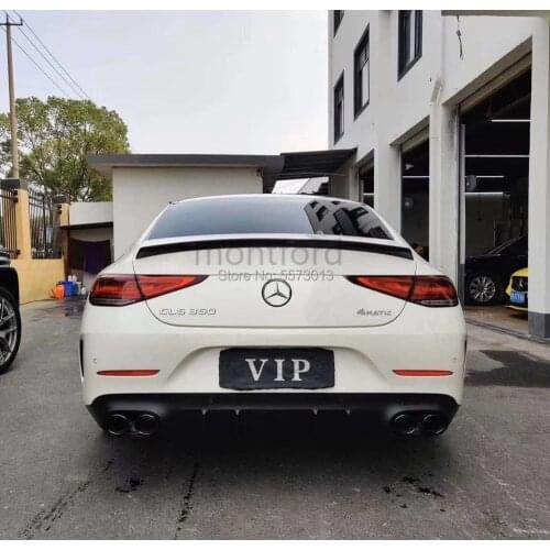 Fit For Mercedes Benz CLS Class W257 C257 CLS400 CLS550 AMG 2018 2019 2020 ABS Rear Trunk Spoiler Boot Wing Car Styling