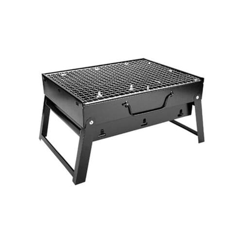 Barbecue Grill Portable Folding BBQ Grill Barbecue Desk Tabletop Outdoor Stainless Steel for Picnic