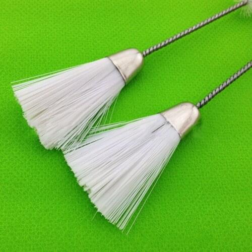 Sewing Machine Supplies Multi-function for Household White Cleaning Brush Double Head/Single Head Metal/Fiber 1Pcs