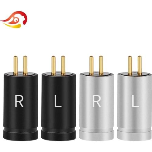 QYFANG 1 Pair 0.78mm Earphone Pins Headphone Adapter Audio Jack For UM3X W4R UE18 JH16Pro JH11 Wire Connector Frosted Shell Plug