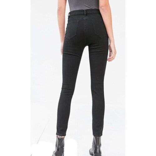 Ripped Skinny For Women High Waist Distressed Slim Stretch Fashion Pencil Denim Pants Mom Jeans Boyfriend Vintage Trousers