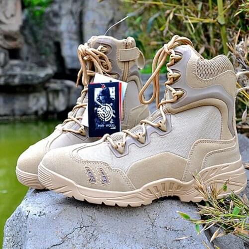 Outdoor Hiking Shoes Desert Military Tactical Boots Male Sneakers For Women Non-Slip Wear Sports Combat Boots Trekking Shoes