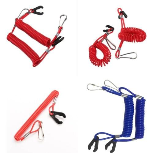 Universal Boat Outboard Engine Motor Kill Stop Safety Tether Lanyard Accessories Motorcycle Switches 1PC New
