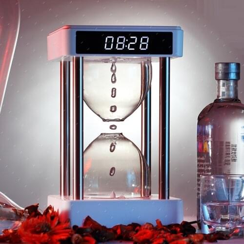 Anti-gravitation time hourglass Water droplet floating humidification Black technology anion cleansing air purifier