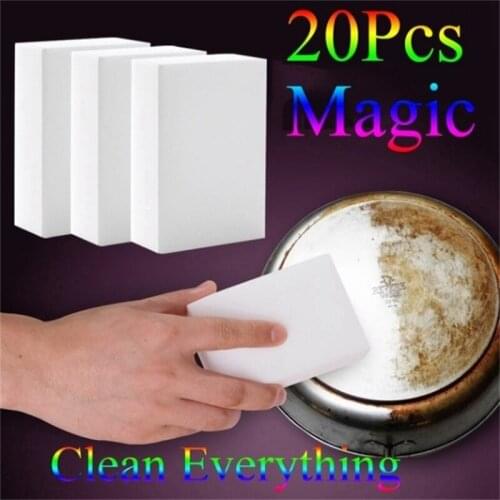High Qulity 20Pcs Magic Sponge Eraser Cleaner Home Kitchen Office Car Dirty Cleaning Tool Sponges & Scouring Pads