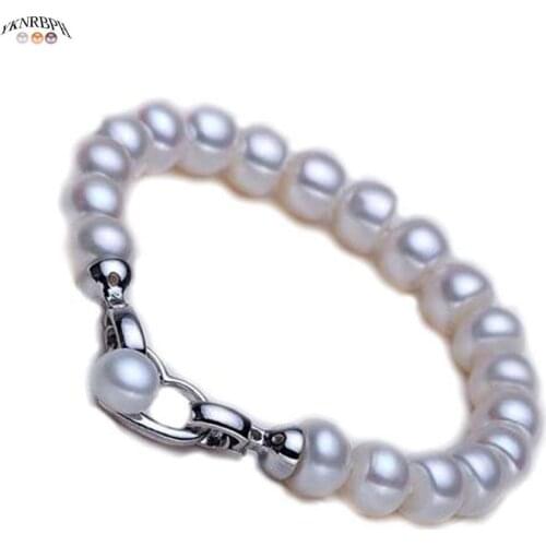 YKNRBPH Womens Adjustable Pearl Bangle Round Girls Party Gift jewelry Bracelets