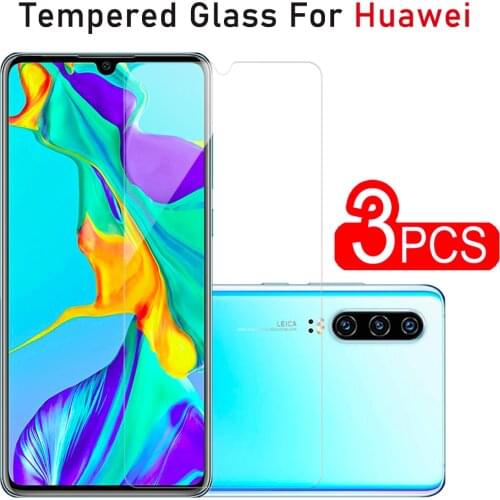 3PCS Screen Film Glass For huawei p30 lite p30 Glass Screen Protection For Huawei Y6 Prime 2019 y72018 Premium Safety Glass