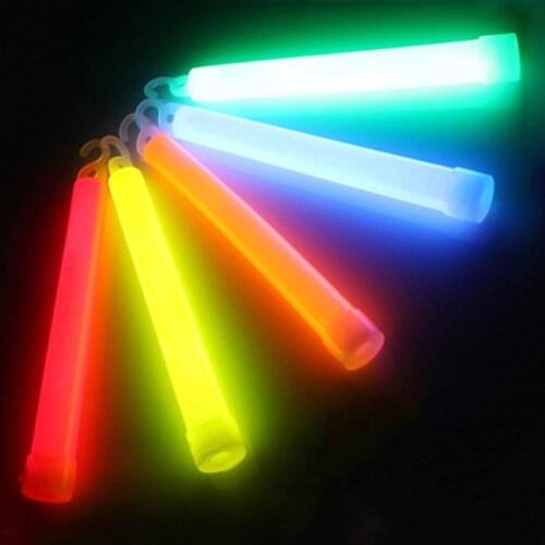 Halloween 10pcs 6inch Industrial Grade Glow Sticks Light Stick Party Camping Emergency Lights Glowstick Chemical Fluorescent