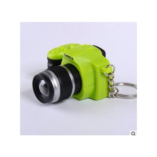 100pcs/lot fedex fast woman man Creative camera Led keychains With sound LED Flashlight Key ring