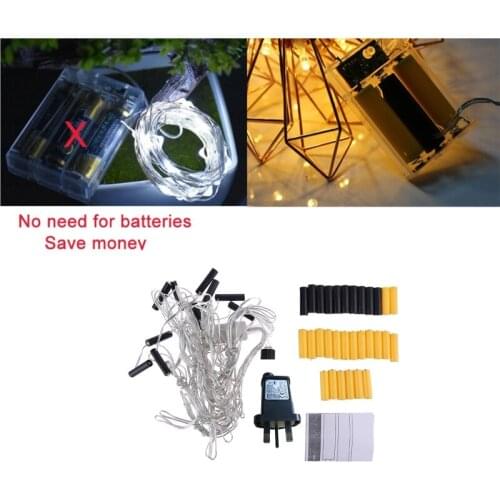 10in1 LR6 LR03 AA AAA Battery UK Power Supply Adapter Replace 2x 3x AA Battery for Christmas LED Light Toys Interphone and more