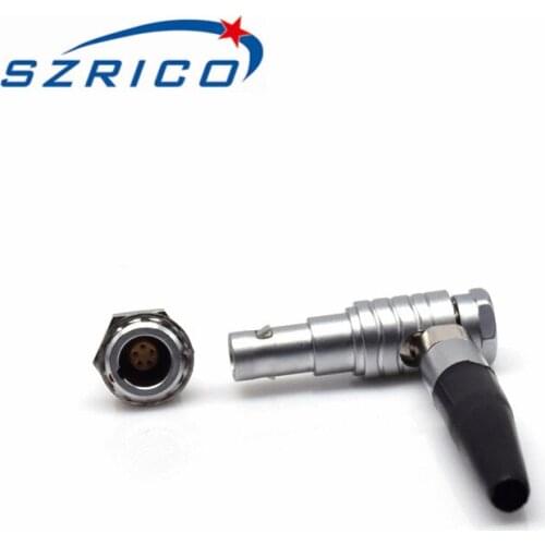 2 3 4 5 Pin 00B Series FHG EGG Metal Round Elbow Right Angle Plug Socket Male Female Electrical Self Locking Push Pull Connector