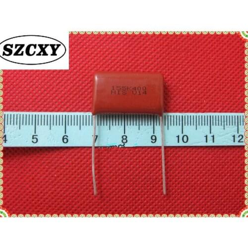 50PCS Import varistor 155K450V 450V155K P=22MM Thin film capacitor