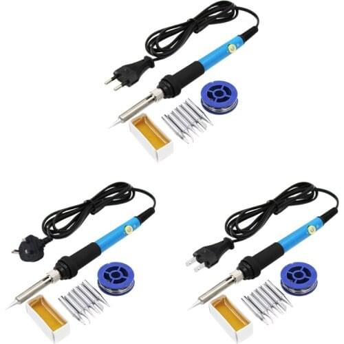 Internal Heat Electric Temperature Gun Bending Soldering Iron Haute Puissance Welding Gun 60w Eu Us Uk Plug