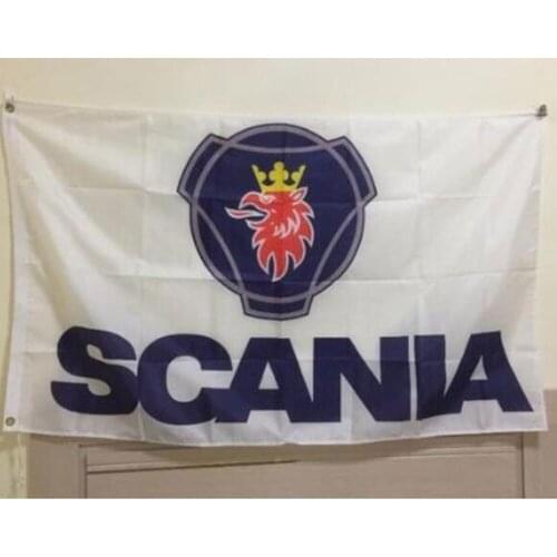 Scania car flag 3ftx5ft flag 100% polyester