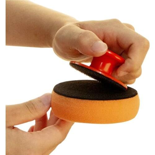 Car Wax Polishing Sponge Replaceable Handle Tire Wax Sponge High Density Foam Sponge For Auto Waxing Accessories