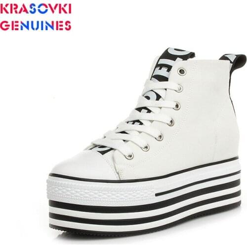 Krasovki Womens Flat Shoes Autumn and Winter Casual Shoes Thick Bottom High Top Shoes Female Letters Round Toe Canvas Shoes