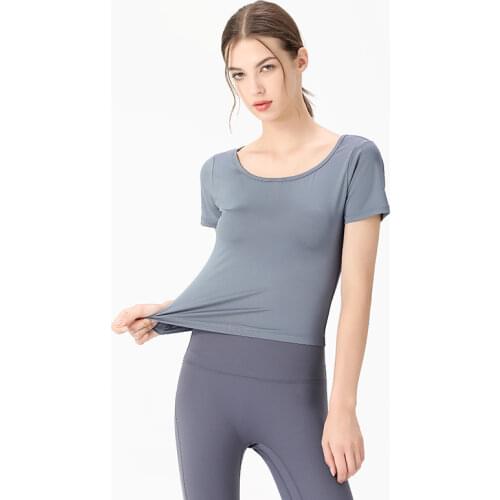 Summer Women Mesh Sport Tops Short Sleeves Tight T-Shirt Quick Dry Slim Fitness Running Yoga Shirt Girls Gym Workout Top Clothes