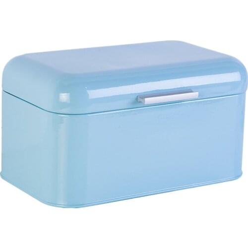 Metal Bread Box Case Comtainer For Kitchen Countertop Extra Large Breadbox Perfect Metal Storage Tin To Keep Your Bagels 4
