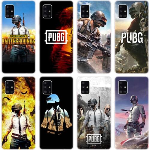 PUBG Game Soft Case for Samsung Galaxy A12 A02 A03S A21S A22 A32 A52 A72 A82 Quantum 2 S21 Plus FE Ultra M02S M12 Cover